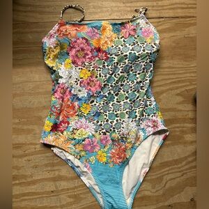 Johnny was Floral women’s one piece bathing suit